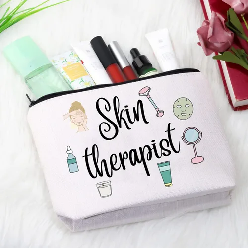 Vista 5 de GJTIM Terapeuta de la piel Regalo Técnico de cuidado de la piel Esteticista Bolsa con cremallera Terapeuta Regalo de agradecimiento para dermatólogo