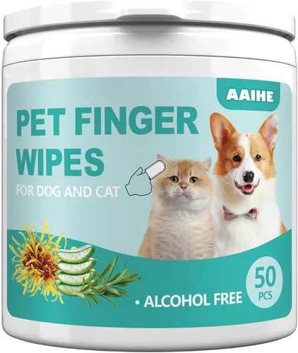 Vista 7 de Toallitas para orejas de perro de talla grande para perros y gatos, aroma a coco, 60