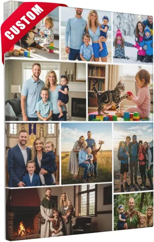 Vista 14 de Nxwdwqa Impresiones en Lienzo Personalizadas con Tus Fotos Impresas, Arte de Pared en Lienzo Personalizado, Sube Tu Foto al Arte de Pared, Regalo