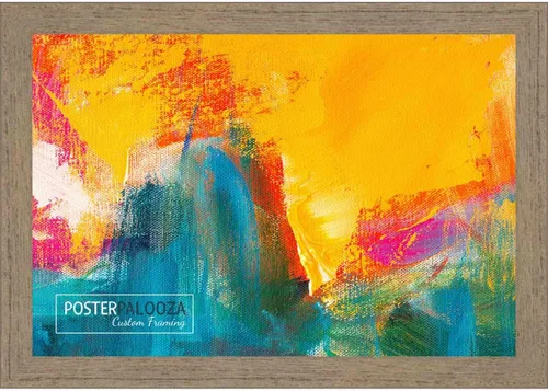 Vista 17 de Poster Palooza 3x3 Inch Rustic Walnut Complete Wood Square Picture Frame with UV Acrylic Plexiglass, Foam Board Backing & Hardware Included - 3x3