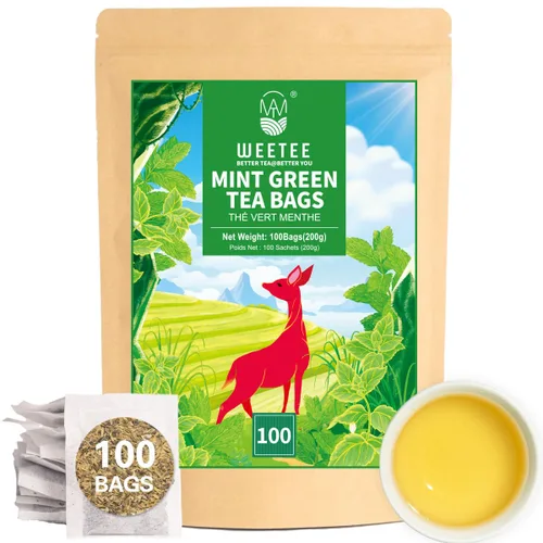 Vista 14 de WT WEETEE Bolsas de té de hierbas de manzana y canela, 60 unidades, mezcla perfecta de canela dulce, hibisco agrio, sabor natural, sin cafeína