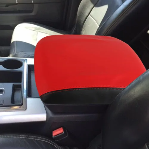 Vista 28 de Funda para el reposabrazos de la consola central, de piel, antiarañazos, de protección, accesorios de decoración interior, para Tesla Model 3 Negro