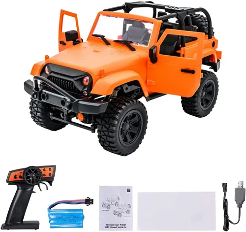 Vista 9 de GoolRC F2 1/14 escala 2.4GHz auto a control remoto, 4WD 18.6mph velocidad alta de carreras, todo terrenos fuera de carretera RC vehículo monstruo