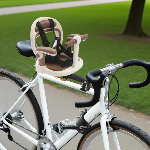 Vista 3 de Kids Bike Seat Front Mounted Toddler Bicycle Seats for Children 6 Mo.~8 Years 360° Rotatable Front Child Carrier Bike Chair Bicycle Seats for Kids