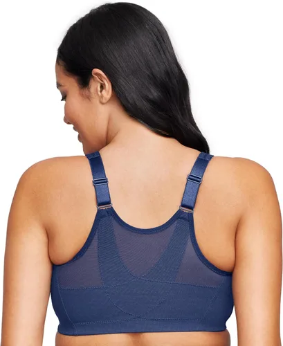 Vista 34 de Sostén Glamorise de mujer, tamaño plus, postura mágica elevada, apoyo de espalda, negro, 48I