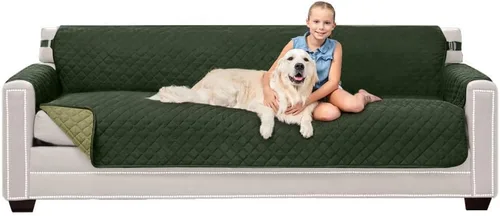 Vista 68 de Sofa Shield - Funda para sofá Loveseat con correa patentada, protector de cojín, funda reversible diseñada en EE. UU. resistente a manchas