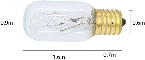 Vista 5 de AMI PARTS WB36X10003 Bombilla de 40 W 130 V Microondas Repuesto Compatible con General Electric Hotpoint Microondas (2 piezas)