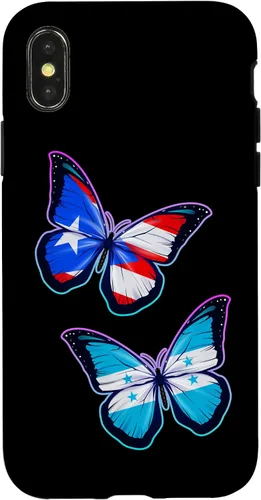 Vista 5 de Honduras Puerto Rico bicultural Roots. Butterfly Version Case for iPhone 17