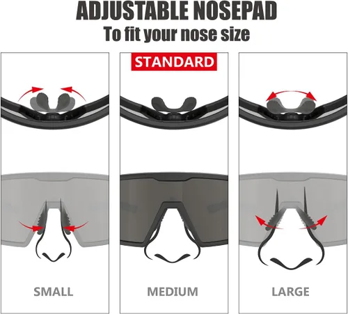 Vista 7 de Eazyrun Gafas de sol polarizadas deportivas para niños de 8 a 12 años, lentes para béisbol, softbol, ciclismo, protección UV para niños y niñas
