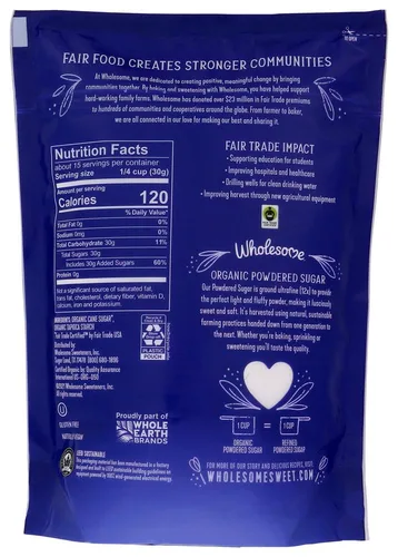 Vista 2 de Wholesome Sweeteners - Azúcar en polvo orgánico para confiterías, 1 libra, 2