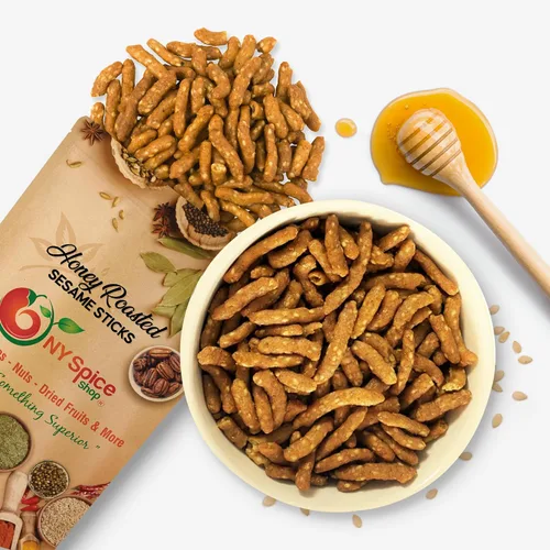 Vista 9 de NY Spice Shop Palitos de sésamo cajún – Mezcla de aperitivos tostados de sésamo cajún picante de 1 libra – Bocados crujientes de sabor picante