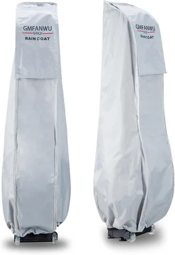 Vista 7 de Funda de lluvia para bolsa de golf, duradera, a prueba de polvo, equipo impermeable para viajes, bolsa de golf, capucha de lluvia de 50.4 pulgadas