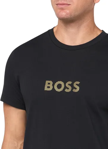 Vista 3 de BOSS Camiseta de algodón con logotipo grande para hombre