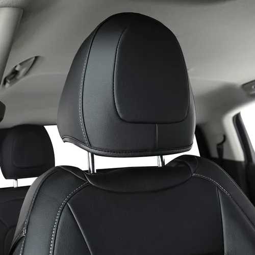 Vista 5 de LUCKYMAN CLUB 2 fundas de asiento delanteras Chevy Colorado, aptas para camión de trabajo Colorado Crew Cab Z71 LT ZR2 2015-2022 con piel sintética