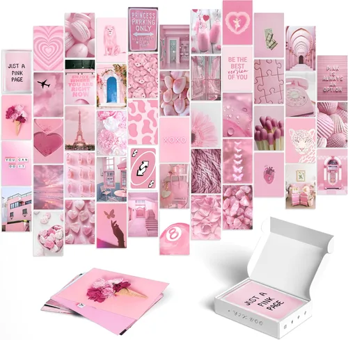 Vista 9 de Y2K BOO Kit de Collage de Pared Dark Academia - 50 Fotos Clásicas y Misteriosas de 4"x6" para Decoración de Dormitorio, Regalo para Chicas