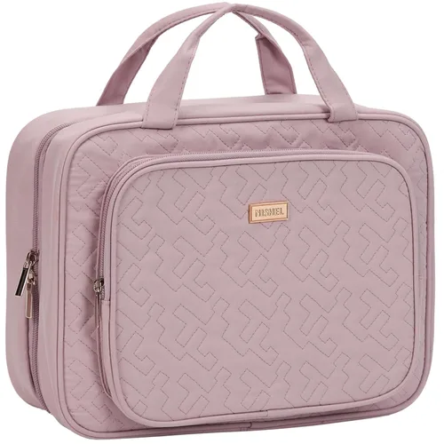 Vista 10 de NISHEL Neceser de viaje para mujer, organizador de artículos esenciales de maquillaje, estuche colgante para accesorios, cosméticos, Egeo-azul, M