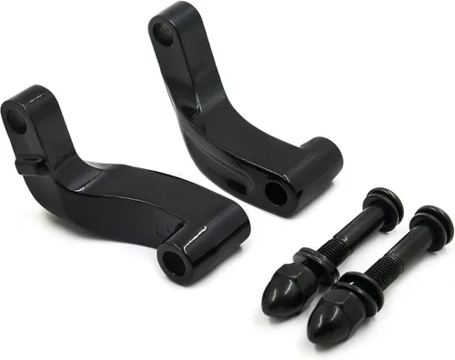 Vista 5 de MT387-BK Adaptador de Montaje de Espejos Negros Compatible con H-D Heritage Flstc Fxcwc Super Glide Fxdc Wide