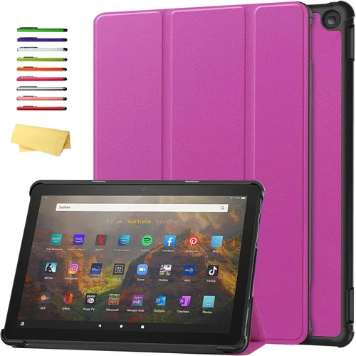 Vista 52 de Funda para Amazon Kindle Fire HD 8 y Fire HD 8 Plus (12ª/10ª generación, versión 2024/2022/2020) de 8 pulgadas, UUcovers con soporte triple