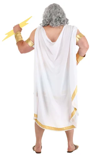 Vista 2 de Disfraz Zeus Talla Plus para Hombre Multicolor
