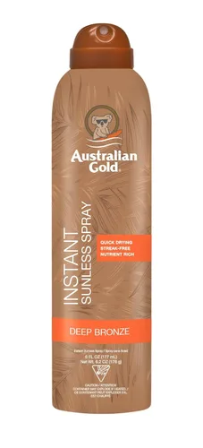 Vista 5 de Australian Gold Loción bronceadora instantánea sin sol, 6 onzas, color bronce rico con tecnología Fade Defy, energiza y suaviza la piel Nuevo