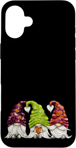 Vista 22 de iPhone 16 Cute Halloween Accessories For Kids Gnome Boo Halloween Case