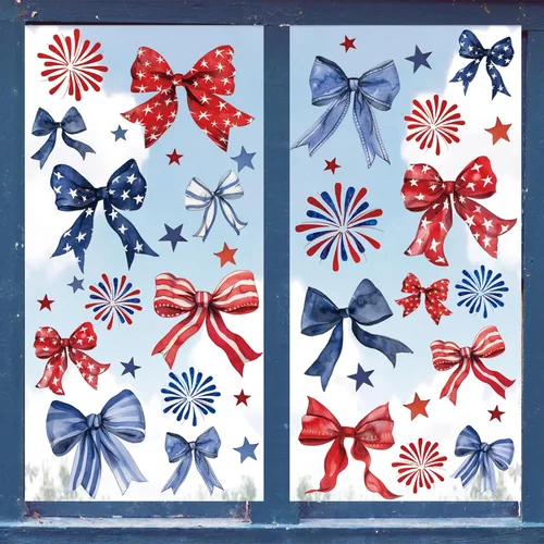 Vista 11 de Whaline 9 hojas de calcomanías románticas de corazón para el día de San Valentín, decoración de corazón de caramelo de doble cara para el hogar