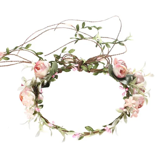 Vista 7 de YAXAMING Diadema de girasol de Halloween, bandas para el pelo de margaritas, corona, corona floral, diadema para mujer, Navidad, festival hawaiano