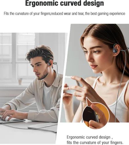 Vista 8 de Auriculares de oreja abierta de 0.138 in con micrófono, conexión USB de 0.138 in+conexión USB, auriculares con cable de conducción de aire