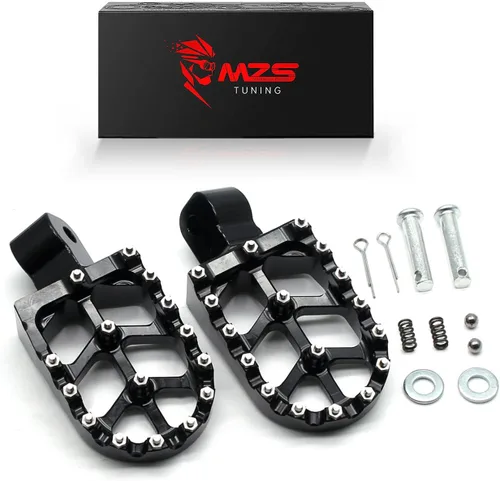 Vista 23 de MZS Estriberas eléctricas para motocross compatibles con X3 XXX MX3 MX4 MX5, estriberas Ebike MX más anchas reposapiés resto pedal CNC aluminio negro