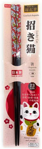 Vista 8 de Daiso Palillos de buena suerte de 9.1 pulgadas fabricados en Japón (Lucky Cat)