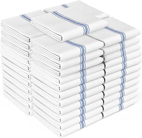 Vista 16 de Zeppoli - Trapos de cocina, de algodón, para cocina o limpieza, reusables, súper absorbentes, lavables a máquina, para chefs, paquete de 15 gris