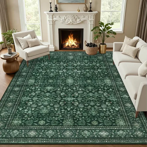 Vista 16 de Alfombras de área de 2x3 para sala de estar: alfombra vintage Beige