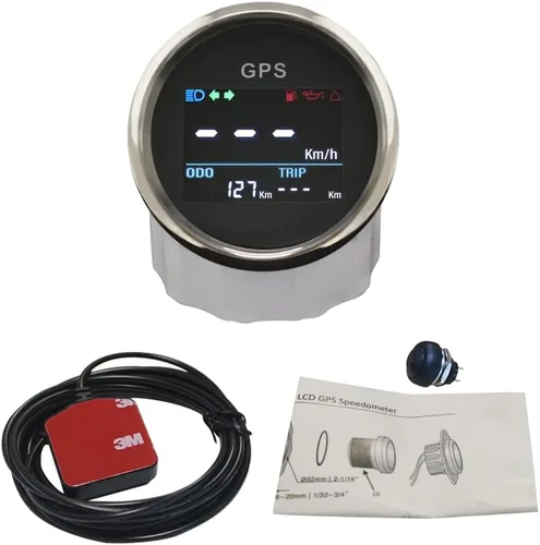 Vista 4 de ELING 2 "digital LED GPS velocímetro medidor de velocidad odómetro ajustable para minivan marina ATV UTV auto reemplazo Speedo 12V 24V