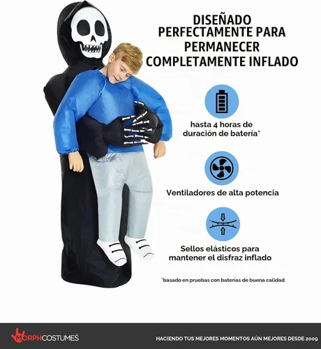 Vista 2 de Disfraz Morph inflable, para niños, talla única