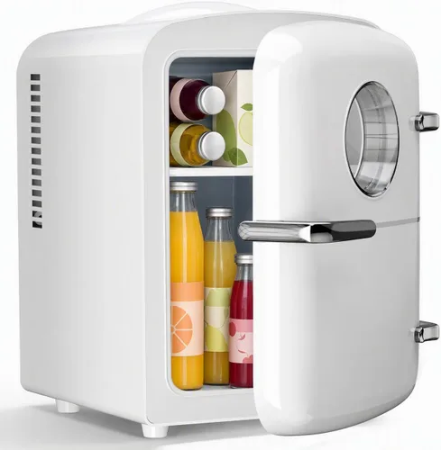 Vista 13 de Kismile 4L Mini refrigerador 6 latas de bebidas refrigerador para la Negro