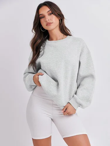 Vista 7 de ANRABESS Sudaderas con capucha para mujer, cuello redondo, suéteres de forro polar de gran tamaño, lindos tops Y2K para adolescentes y niñas, ropa