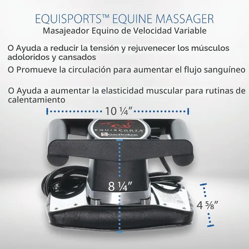 Vista 9 de EquiSports - Masajeador de caballos de velocidad variable para recuperación