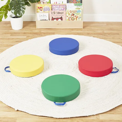 Vista 7 de ECR4Kids SoftZone Carry Me - Cojines de piso para asientos flexibles de aula, espuma de 3 pulgadas