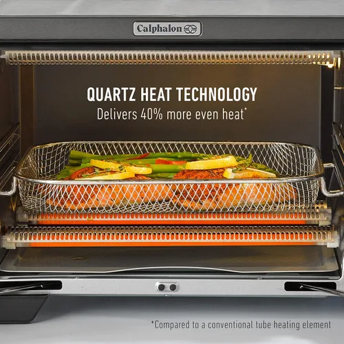 Vista 3 de Calphalon® Performance - Horno de aire freidora de puerta francesa para encimera, horno tostador de convección 11-en-1