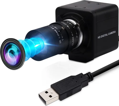 Vista 10 de USB 260fps alta velocidad 110 gran angular sin distorsión lente cámara módulo 2MP USB UVC video Lightburn cámara industrial Plug and Play
