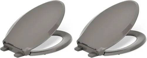 Vista 30 de KOHLER 4639-RL-0 Cachet ReadyLatch Asiento de inodoro redondo con cierre suave, color blanco