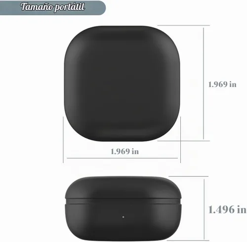 Vista 7 de Funda de carga para Galaxy Buds 2 SM-R177, funda de cargador de repuesto con cable USB C para auriculares Samsung Galaxy Buds 2