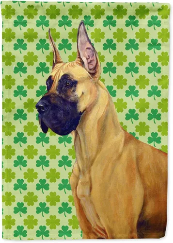 Vista 84 de Caroline's Treasures SS4442GF Affenpinscher Bandera de jardín con retrato de trébol del día de San Patricio para buzón, bandera decorativa