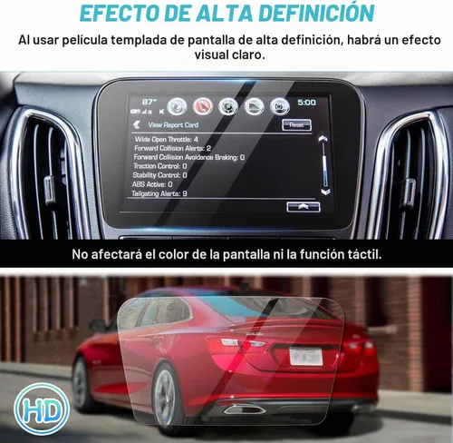 Vista 3 de Autorder Protector de pantalla para Chevrolet Malibu Premier 2016-2026/LS/RS 2019-2026/Equinox Premier 2018-2024/Volt LT/Premier 2016-2019 Película