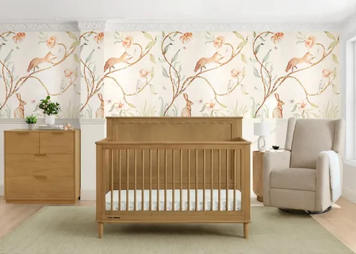 Vista 3 de Delta Children Penelope - Cuna convertible 6 en 1, certificado Greenguard Gold, bellota Acorn