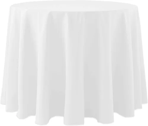 Vista 38 de Ultimate Textile Cotton-Feel - Mantel redondo de 90 pulgadas para comedor, color berenjena, color morado