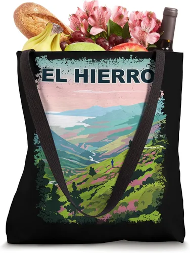 Vista 4 de El Hierro Spain Vintage Landscape Tote Bag
