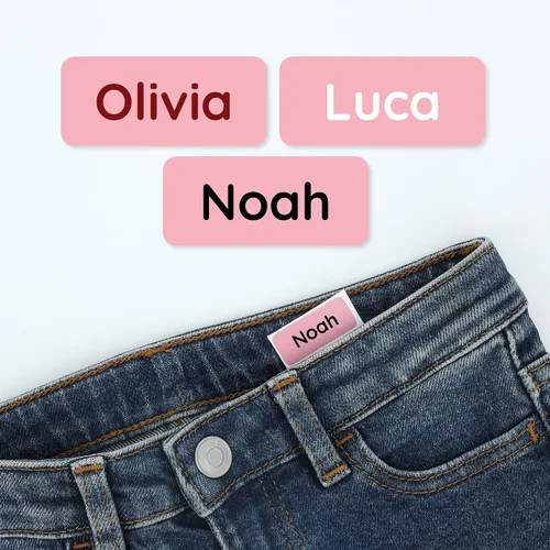 Vista 23 de TeddyLabels - Etiquetas para ropa para hogar de ancianos (60) – Etiquetas adhesivas con nombre para ropa y artículos personales. Etiquetas