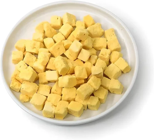 Vista 7 de Golosinas orgánicas de huevo liofilizadas para perros y gatos, 100% huevo de un solo ingrediente, sin granos, sin gluten, nutrición alta