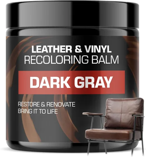 Vista 7 de Bálsamo/pintura para restaurar el color, remover/reparar rayones para sofás de cuero, color gris claro